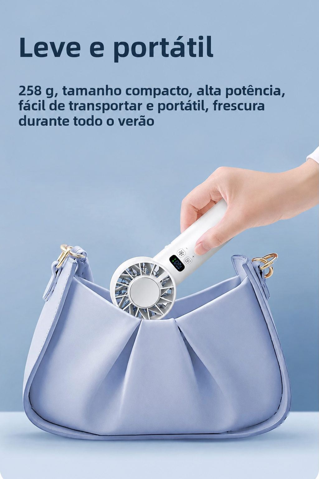 Mini Ventoinha Portátil Recarregável
