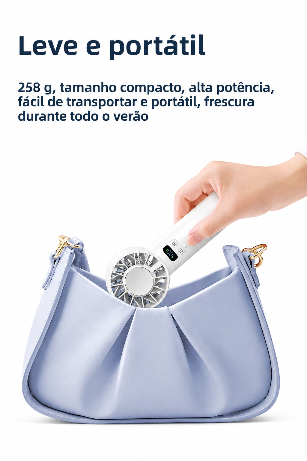 Mini Ventoinha Portátil Recarregável