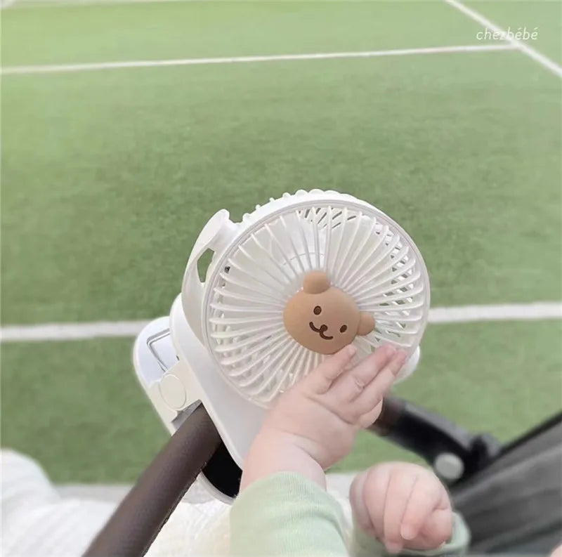 Ventoinha Flexível com Clip para Carrinho e Berço