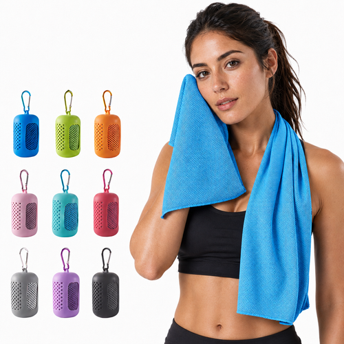 Toalha Refrescante Portátil com Estojo